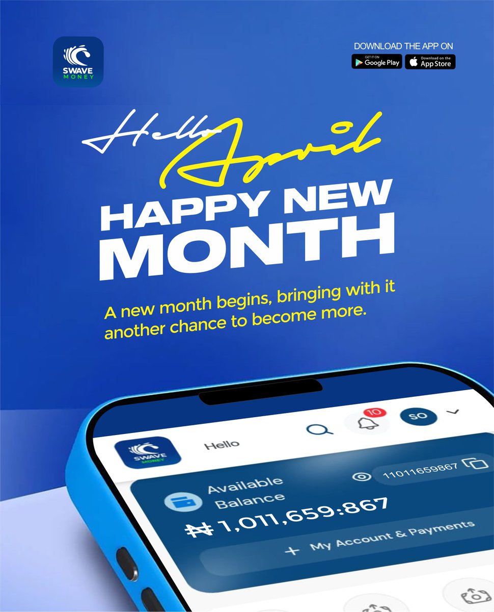 swavework's tweet photo. A new month begins, bringing with it another chance to become more.

Welcome to April.

 SWAVE Money — always here for you

#april #happynewmonth #swave #newmonth #easter https://t.co/hnb3QNePyw