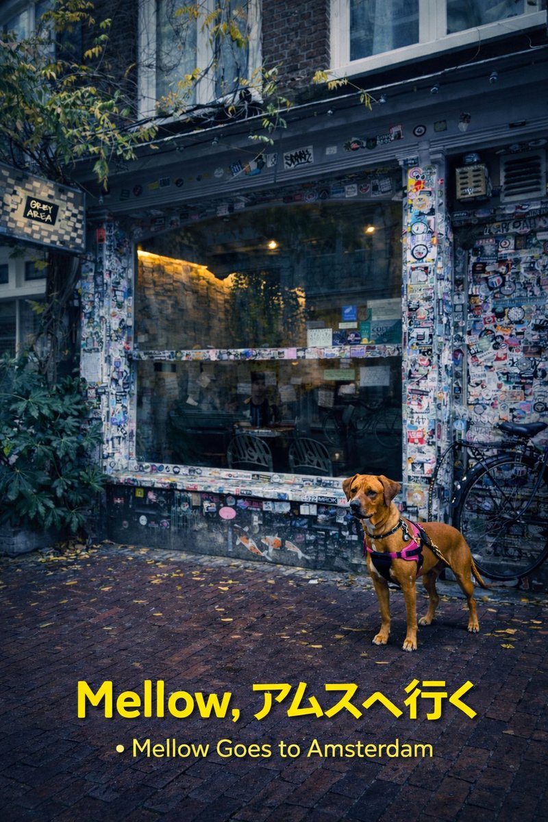 🎬新作映画発表🎬

『Mellow、アムスへ行く』

あのMellowがついにアムステルダムへ
WEED、運河、ストリート

すべてはこの一匹の旅から始まる

❌❌❌