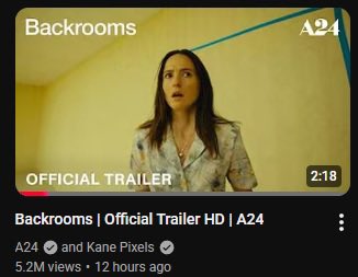 Backrooms Movie Updates tweet media