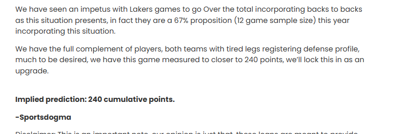 SportsDogma's tweet image. ➡️Newsletter RECAP:

🏀Cavaliers/Lakers 'Over' 234 (3U)✅✅✅

That was all for us guys, good stuff, 9-2 +14.5 run.

Literally called the total.

#ENGAGE

sportsdogma.com