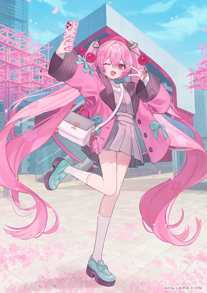 桜ミク× ShibuyaSakuraStage』コラボにてお出かけコーデをテーマにした