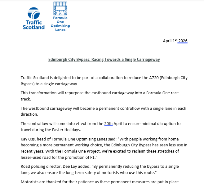 Traffic Scotland tweet media