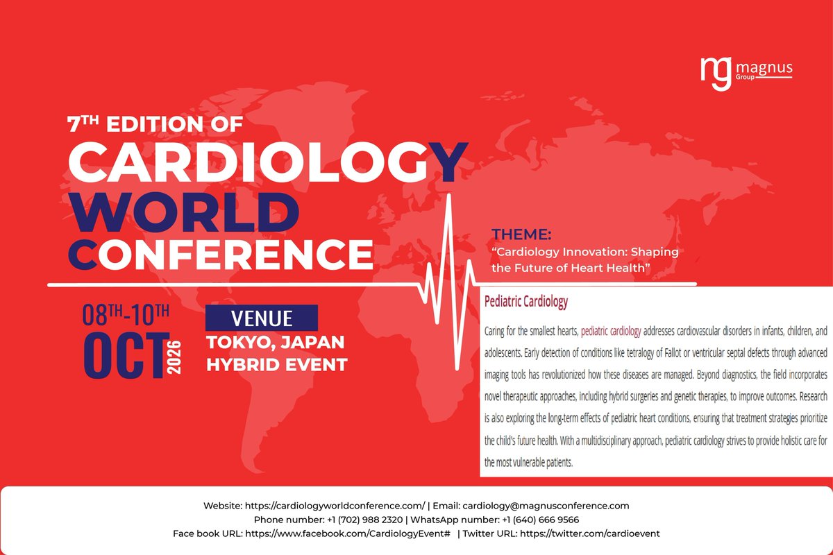 Cardiology World Conference tweet media