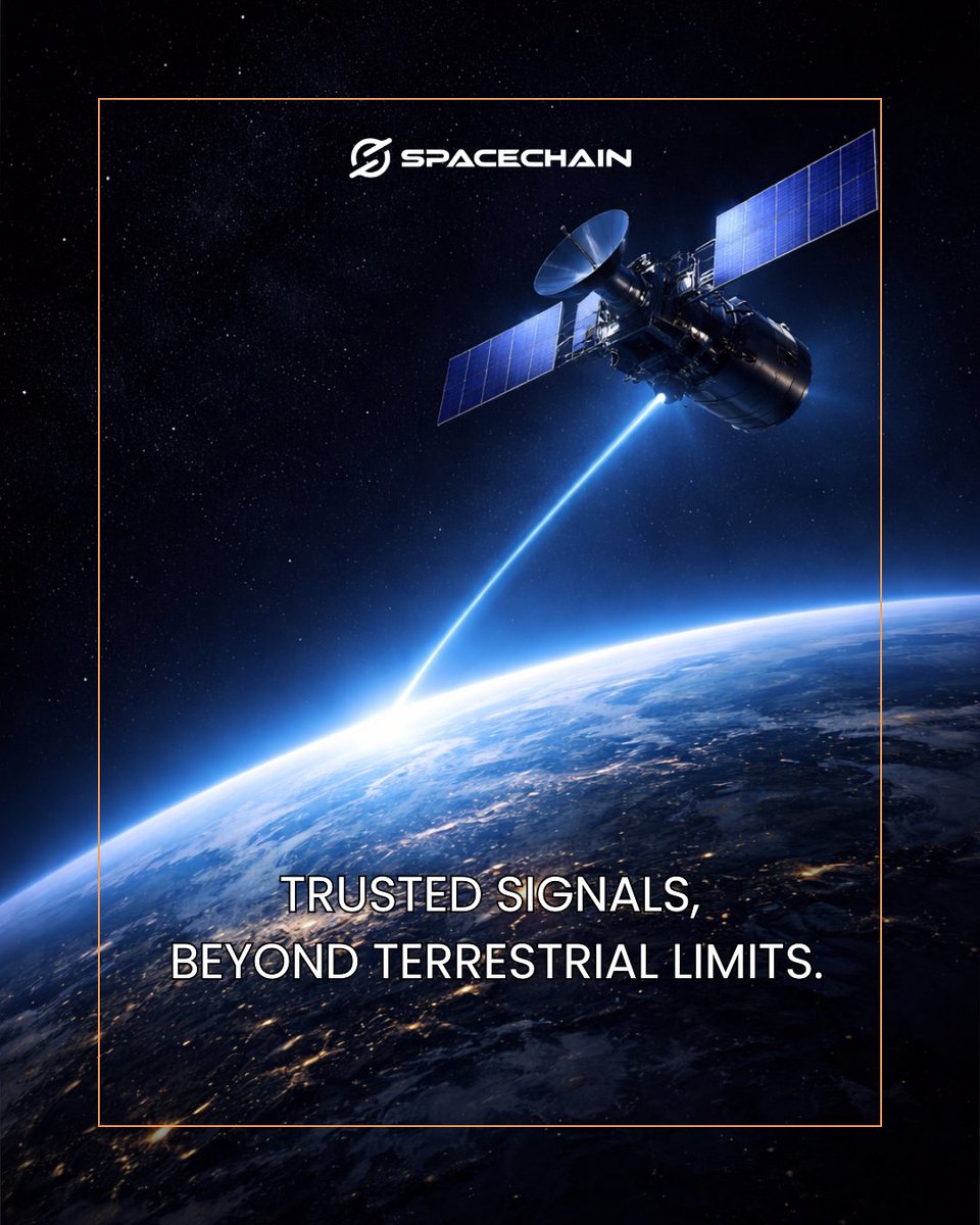 SpaceChain's tweet photo. Communication infrastructure is evolving beyond traditional boundaries. SpaceChain is developing solutions that help support secure, resilient signals for organizations operating in complex and high-value environments. Trusted connectivity is becoming a strategic advantage.

👉 Learn more at https://t.co/K4iq7bMCDd

#spacechain #cubesat #orbitalplatform #missioninorbit #ksa1 #spaceevolution