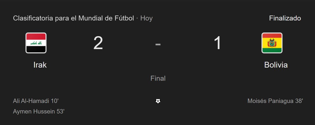 OOC_LACOBRAAA's tweet image. Qué le faltó a Bolivia para poder ganarle a Irak?