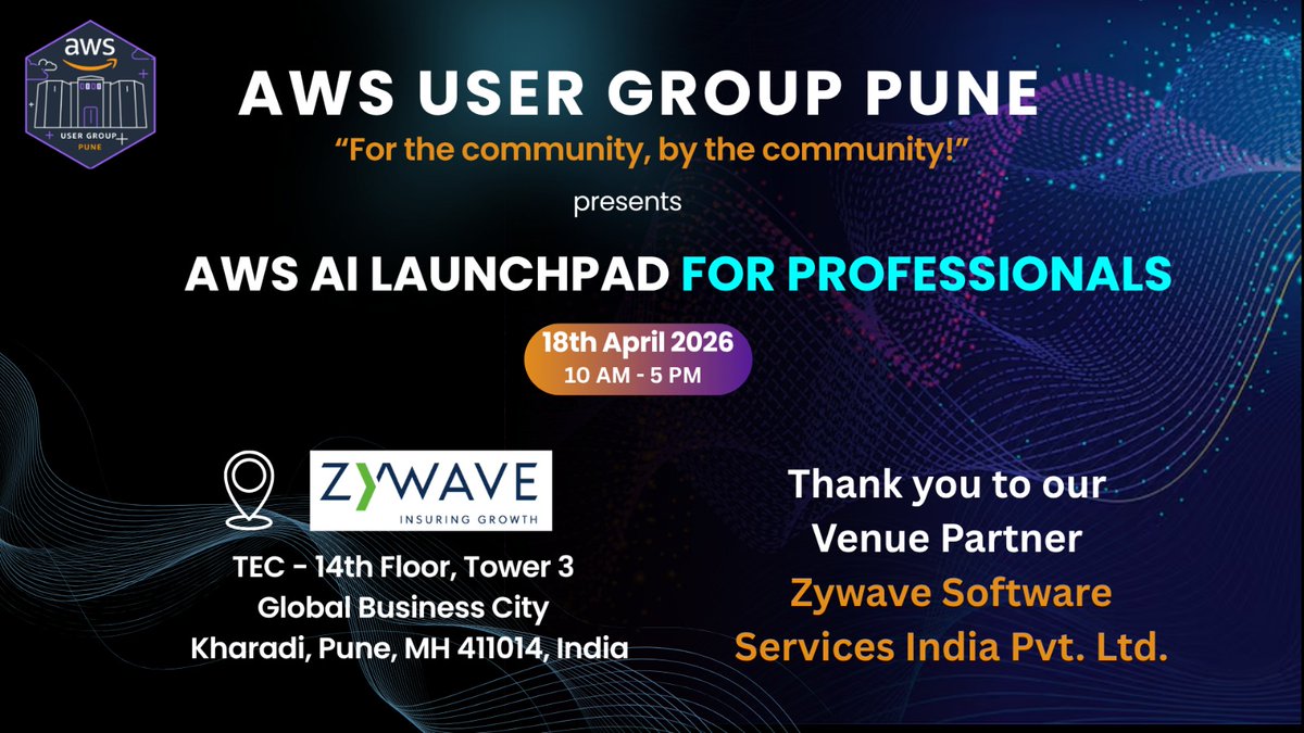 AWS User Group Pune tweet media