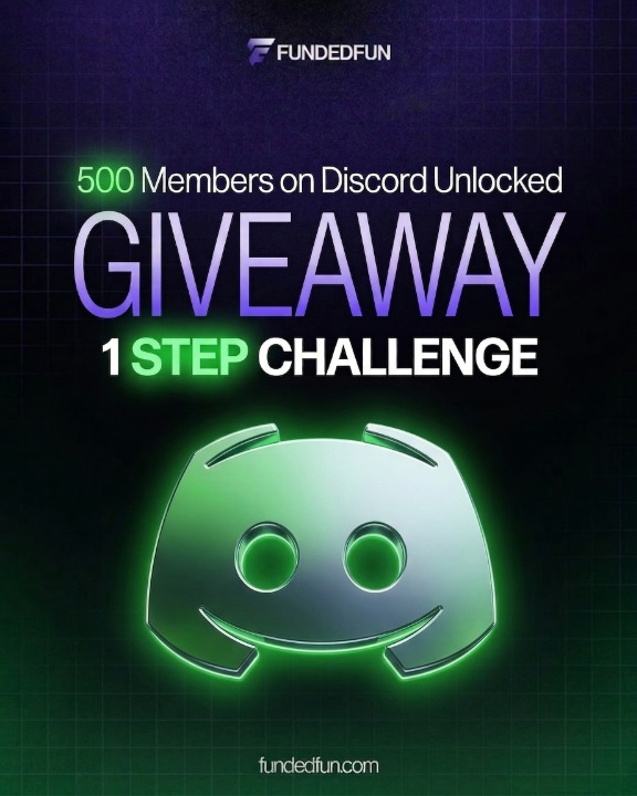 500 Members on Discord Unlocked

Tag 3 friends and share this post!

We will pick one winner for the $25K 1 Step Challenge.