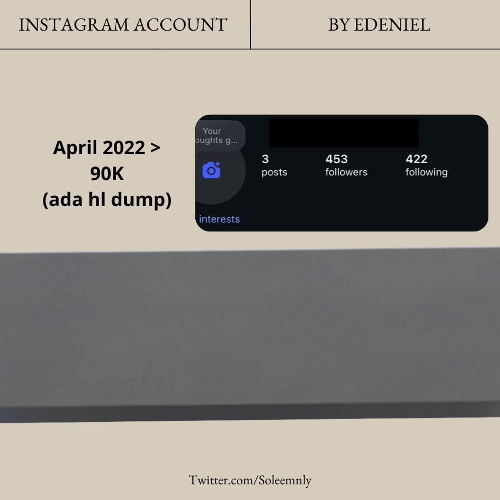 E. Jual akun IG Instagram. tweet media