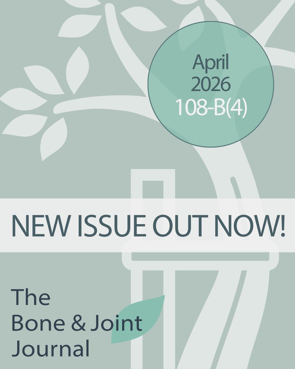 BoneJointJ's tweet image. 💮 NEW ISSUE OUT! 🎉

You can read the April issue of 𝘛𝘩𝘦 𝘉𝘰𝘯𝘦 &amp;amp; 𝘑𝘰𝘪𝘯𝘵 𝘑𝘰𝘶𝘳𝘯𝘢𝘭 online now!

#April #Orthopedics #Journal #Surgery #Ortho #BJJ

ow.ly/b1Ih50YB6MG