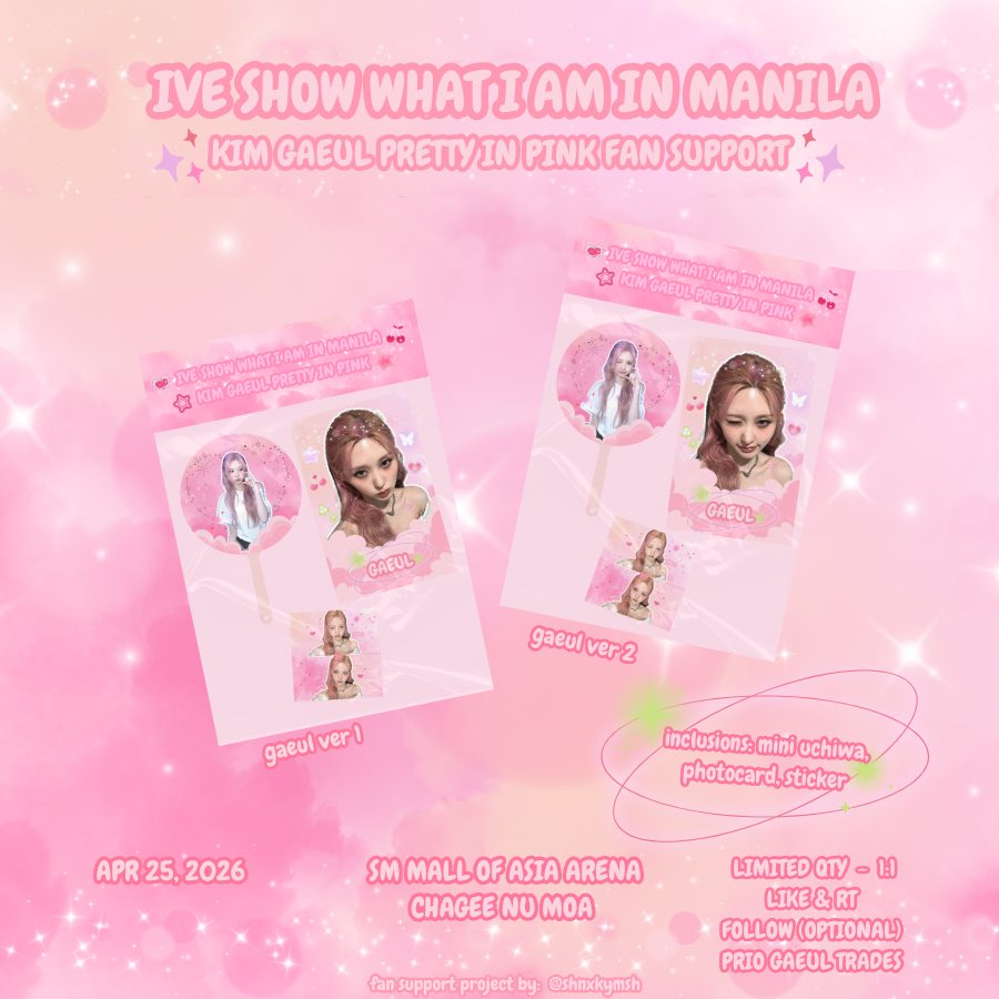 shnxkymsh's tweet photo. ⭑.ᐟ 𝙶𝙰𝙴𝚄𝙻 𝙿𝚁𝙴𝚃𝚃𝚈 𝙸𝙽 𝙿𝙸𝙽𝙺  ⋆˙⟡
            ⤷ 𝚋𝚢: @shnxkymsh ୭˚. ᵎᵎ

𝙸𝚅𝙴 𝚂𝙷𝙾𝚆 𝚆𝙷𝙰𝚃 𝙸 𝙰𝙼 𝙸𝙽 𝙼𝙽𝙻

      .☘︎ ݁˖  pic | 1:1   𝜗𝜚 ࣪˖ 
      .☘︎ ݁˖  see you <𝟑 .ᐟ

#IVE #아이브 #GAEUL #가을
#SHOW_WHAT_I_AM
#SHOW_WHAT_I_AM_in_Manila https://t.co/LH421CHkI2