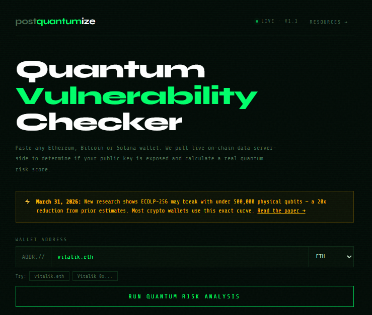 Post Quantumize tweet media