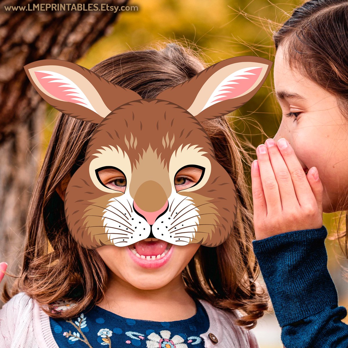lmeprintables's tweet image. Brown Rabbit Mask Printable Woodland Animal Costume Kid Adult Easter Bunny Activity Hare Forest Farm Party Birthday Favor Carnival Halloween etsy.me/4dT7Sjk via @Etsy #eastermasks #rabbitcostume #woodlandparty #easter2026 #eastercrafts #easterideaswithkids #easteratschool