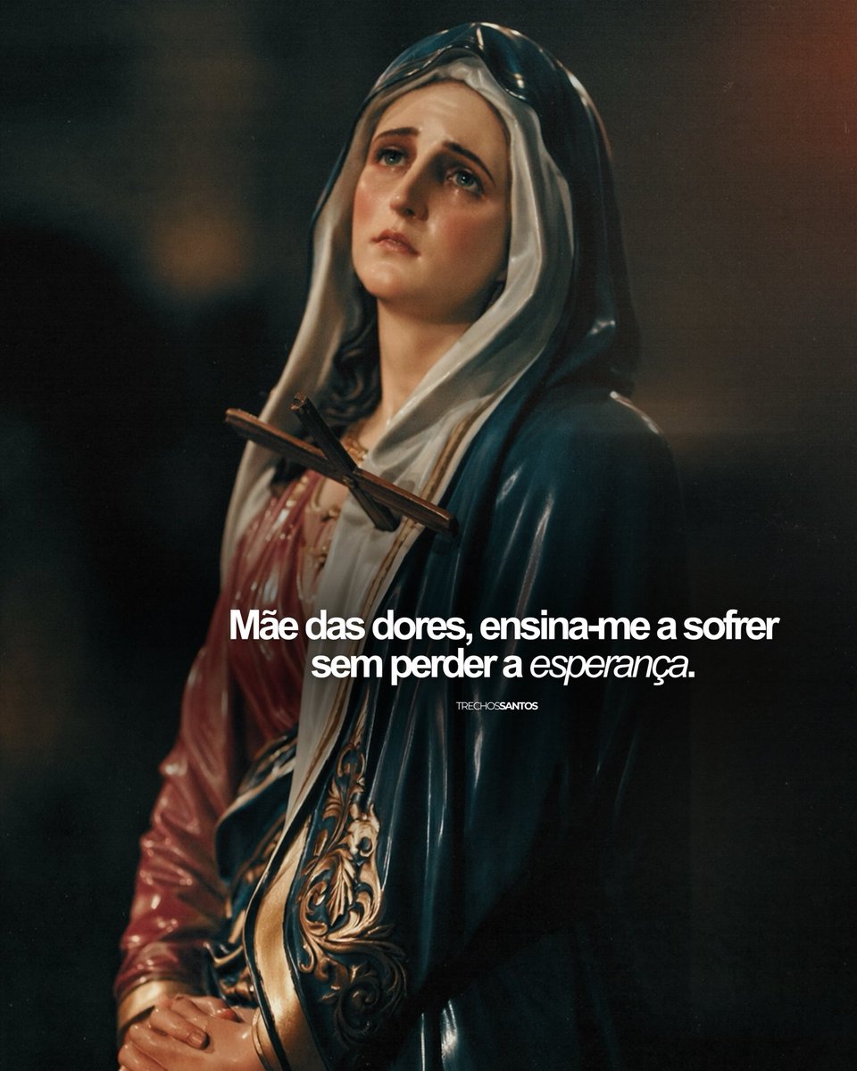 trechossantos_'s tweet photo. Nossa Senhora das Dores, quando as dores vierem e os sofrimentos chegarem, não nos deixes desanimar, coloque-nos de pé, assim como fizeste junto a Cruz de Vosso Divino Filho. 🙏🏼 https://t.co/EhPFdvN1V6