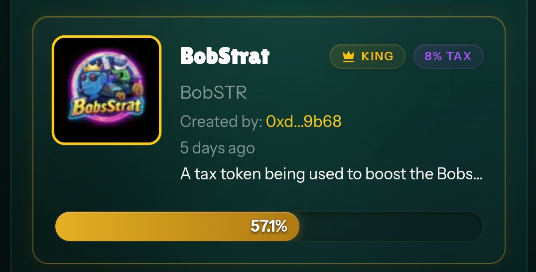 CCM_cro's tweet image. Don't miss the next Wolfstreet graduate on @wolfswapdotapp! 

Sitting at only 57% sold still an excellent entry on @BobsStrat. This gem is seeding on @ObsidianSwap and pairing with $CRO. 

$BobSTR will play a key role in sweeping the floors on @CroBobAdventure NFTs. 

#crofam