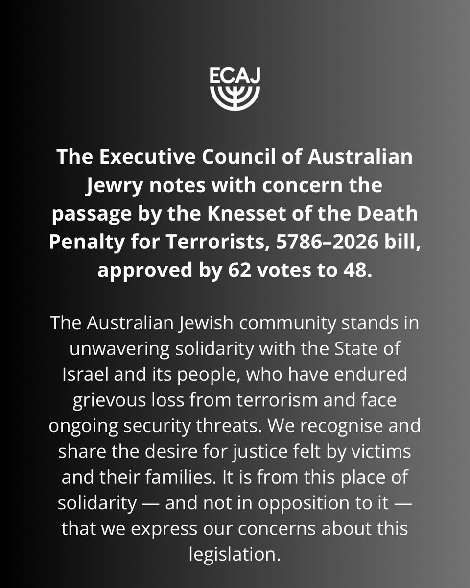 Executive Council of Australian Jewry tweet media