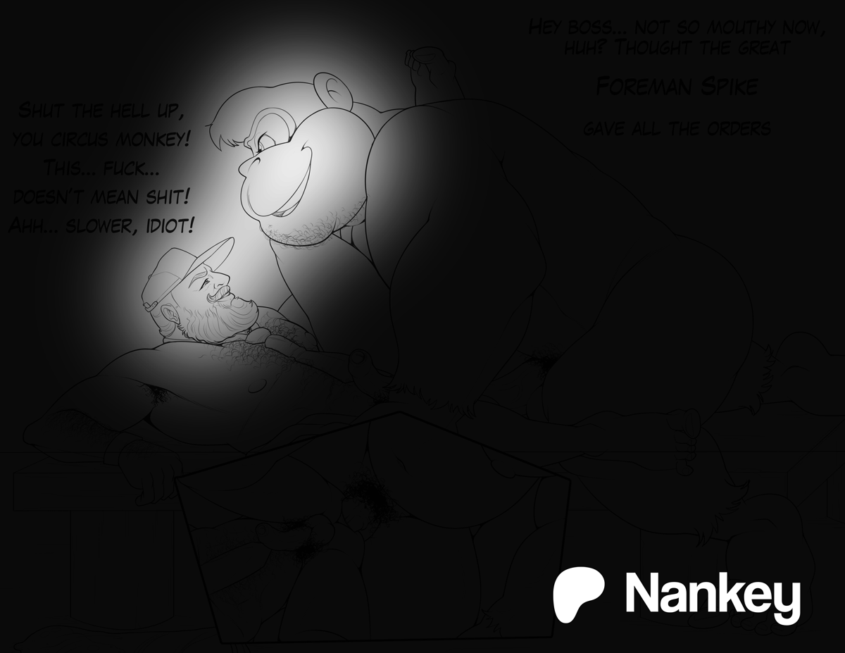 Nankey_art's tweet photo. The big, big ape and the boss. Full version coming soon to my P-site! https://t.co/33TH86LnUi