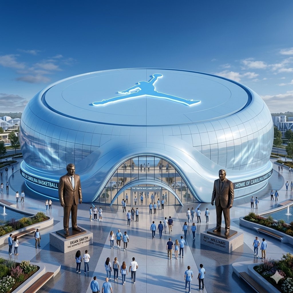 I think I just solved the <a href="/UNC_Basketball/">Carolina Basketball</a> arena debate. Make it happen <a href="/Nike/">Nike</a>