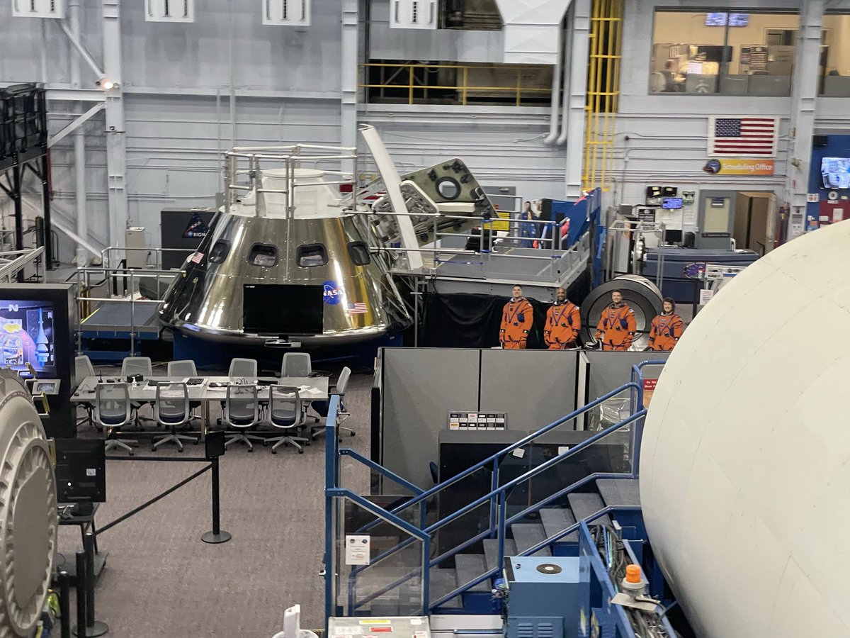 Still tripping out that I actually got to see the Artemis 2 crew prepare back in the summer of 2024 at Johnson Space Center during my Tour of Texas baseball / All Star Game trip… #ArtemisII