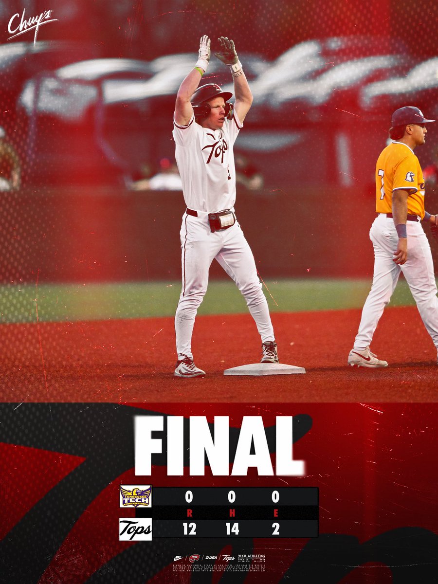 WKU_Baseball's tweet photo. Dominant run rule πΏππ½ π― https://t.co/bTziWcyJ1w
