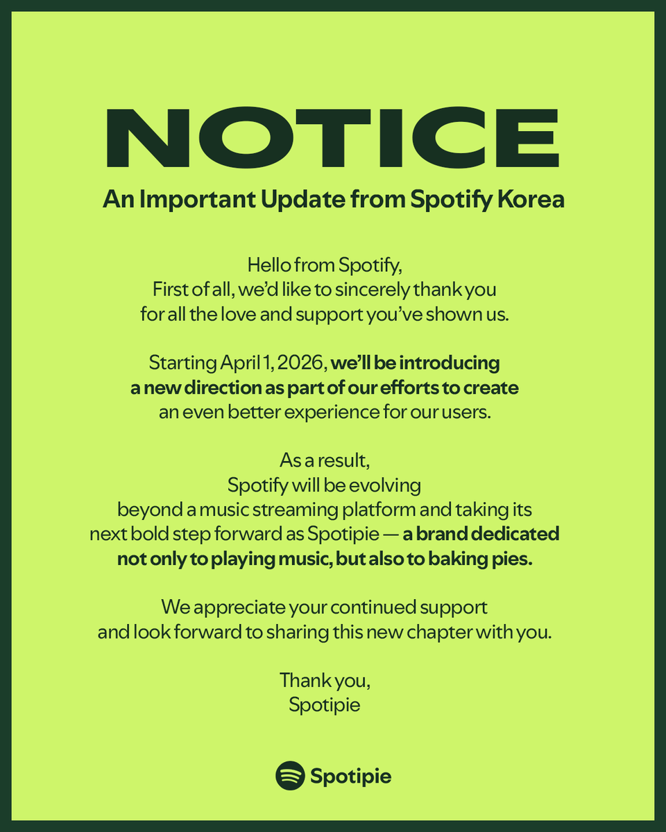 Spotify Korea tweet media