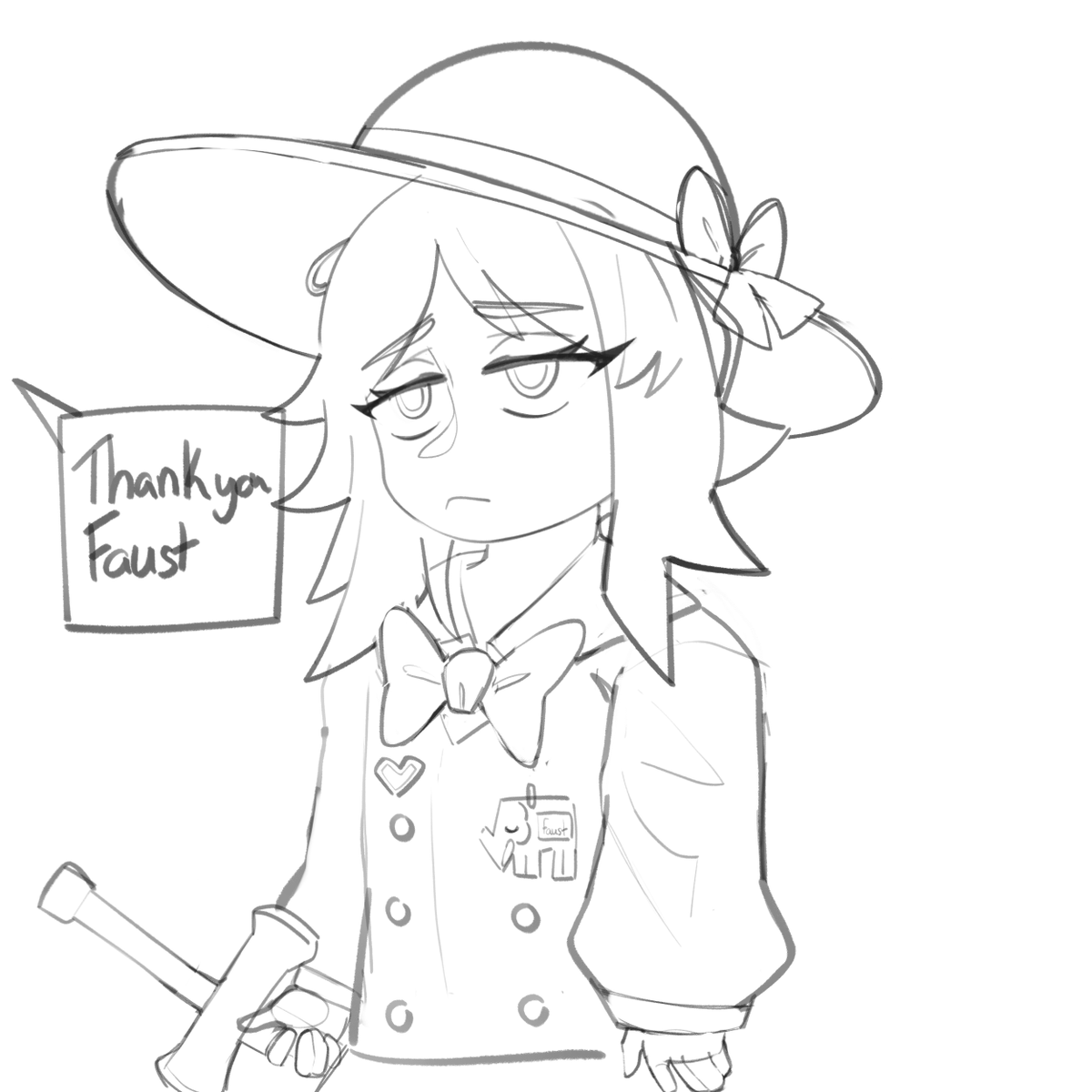 neonredcrow's tweet photo. smol faust wants to be praised #limbuscompany https://t.co/4BPlmsQOn7