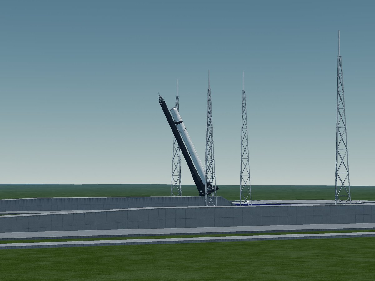 Helios_JNO's tweet photo. Tundra has rolled out to Site 11 with all 7 Caelum engines installed for preflight testing ahead of launch later this month. Static fire is planned after several successful milestone tests and will occur within the week. https://t.co/rCgVpOBWiU