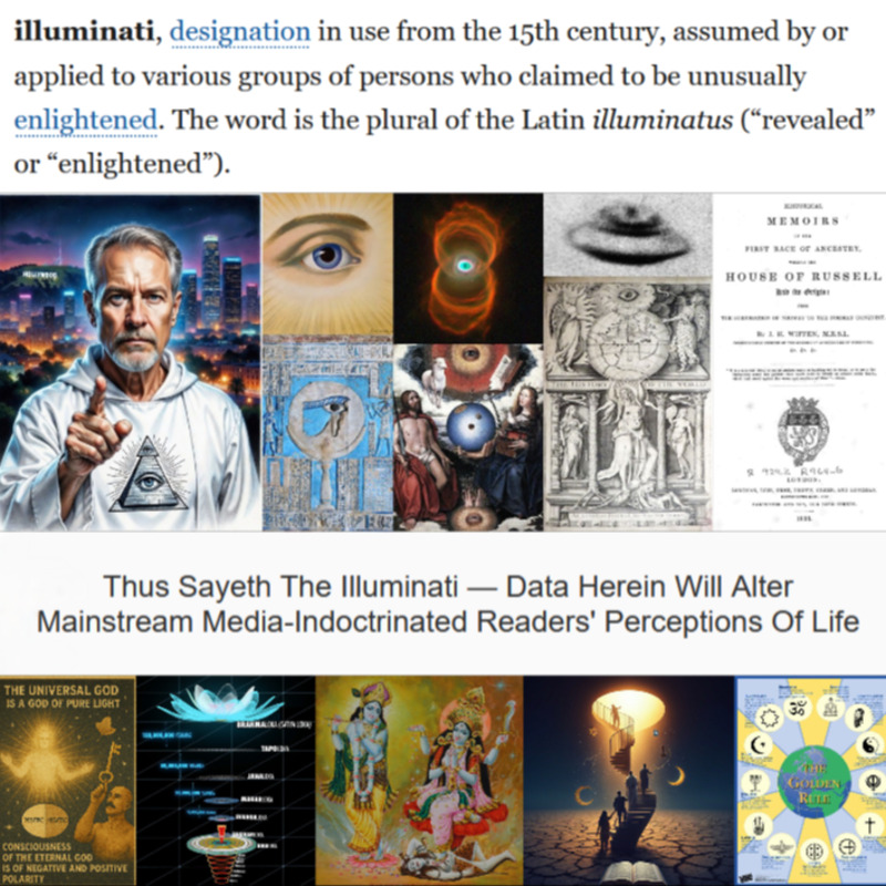 markrussellbell's tweet photo. Here's a Link to my Article Revealing Secrets of Life —
As a noncommercial blogger who has experienced 'paranormal initiation' and now offers 800+ articles profiling supernatural / metaphysical / spiritual / cosmology subjects, read instruction from a contemporary 'illuminati' —