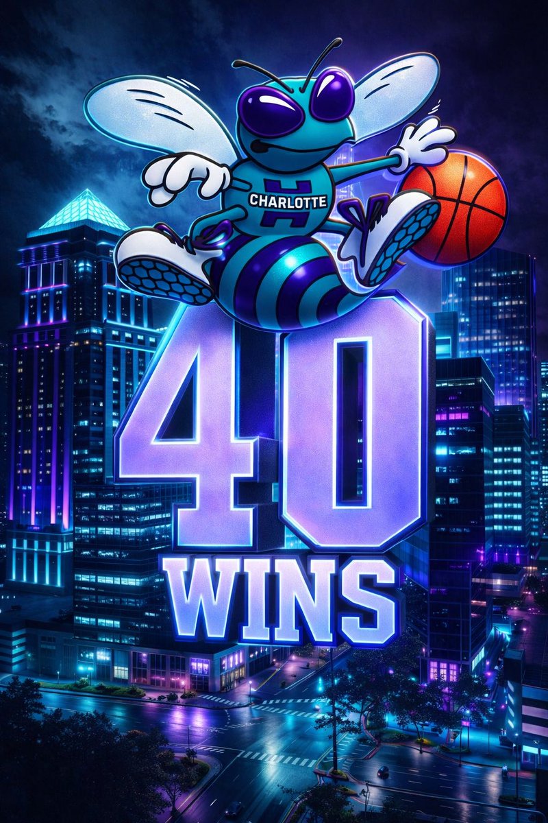 Hornets beat the Brooklyn Nets by 31 points and get their 40th win of the season, more than doubling last year‘s total!