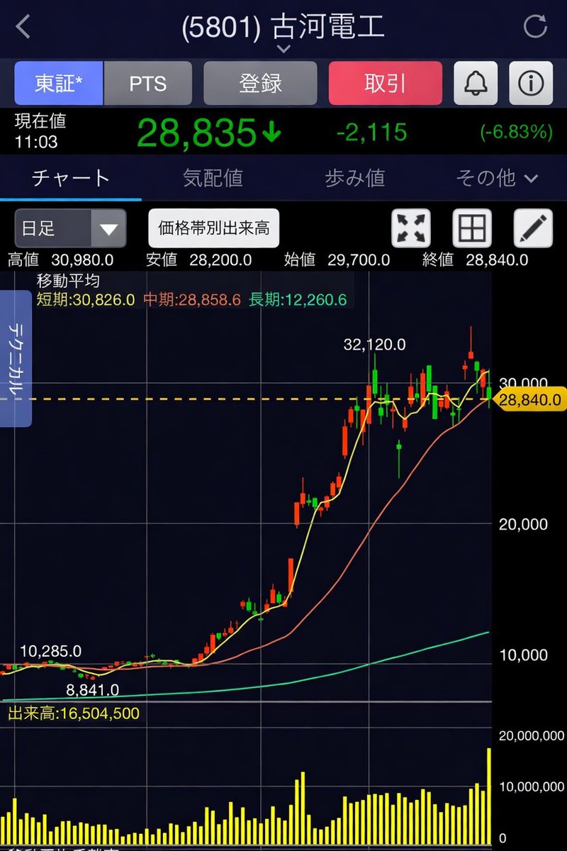 日本株の記録 tweet media