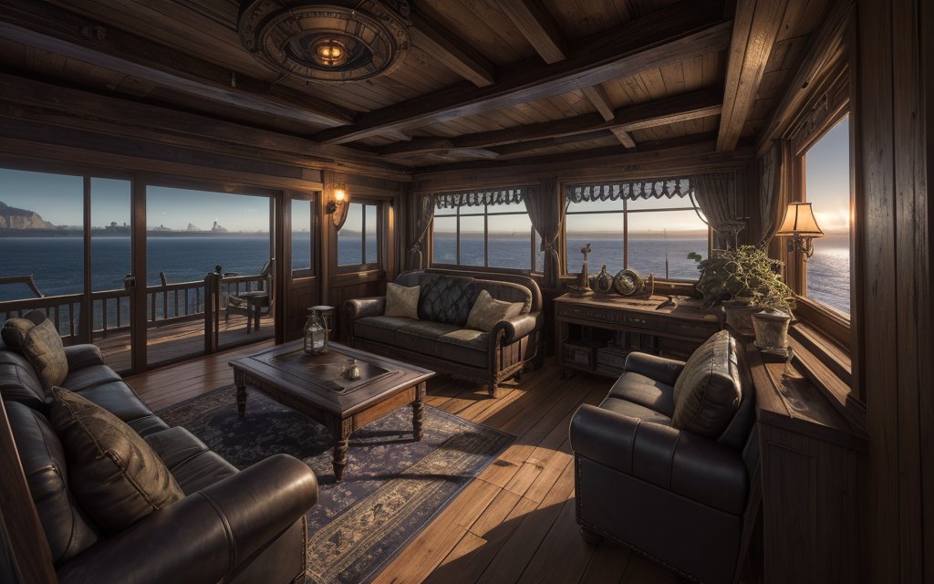 vu2lid's tweet photo. The captain's room faced a calm horizon, as though the voyage had finally found a reason to linger. 
Nautical interior realism, warm wood cabin, clear sea vista 
#AIArt #MemoryField https://t.co/H2xbKW2dx5
