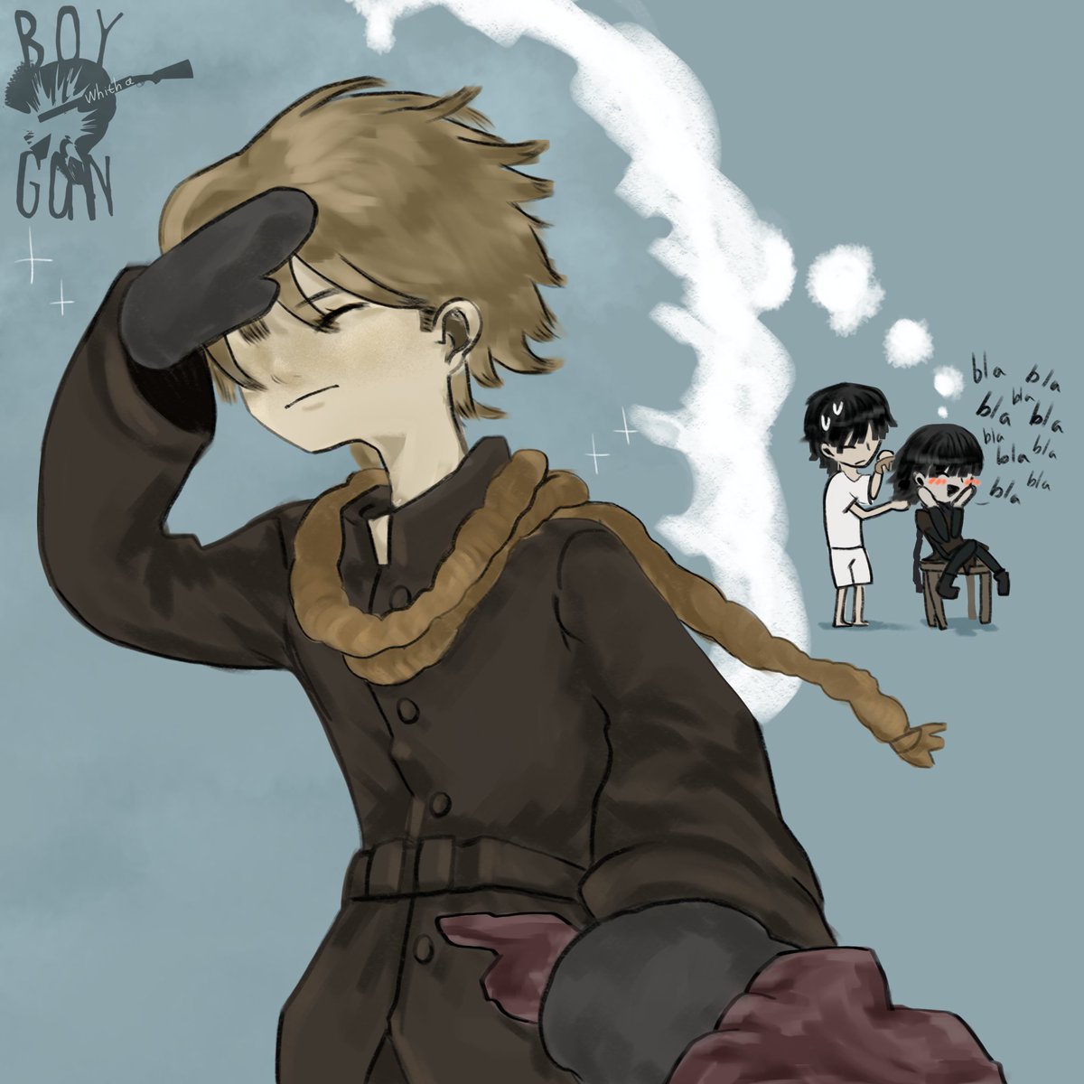 Boy with a gun tweet media