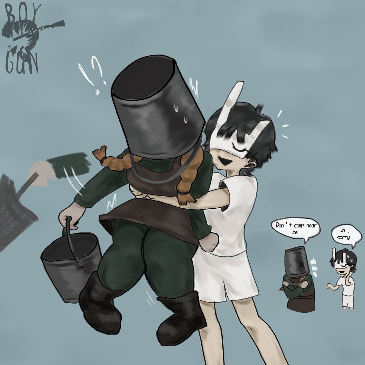 Boy with a gun tweet media