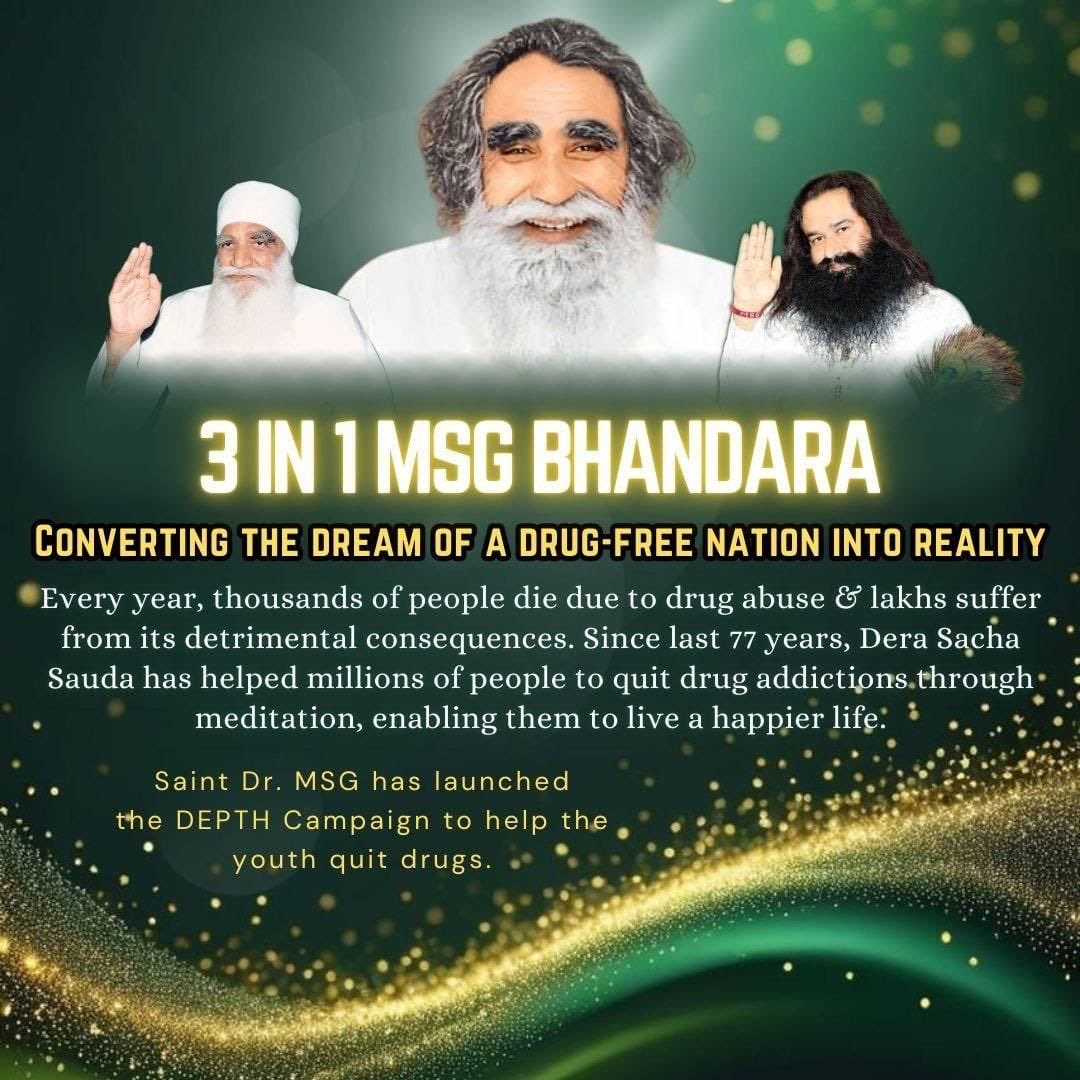 Ruby02896599's tweet photo. The foundation of DSS was laid by Shah Mastana Ji in the month of April.Shah Satnam Ji Maharaj nurtured it with love&amp;today,under the guidance of Saint Gurmeet Ram Rahim Ji,followers are celebrating this #3in1MSGBhandaraMonth with great fervor and enthusiasm by serving humanity. https://t.co/Xnu9LHbGVK