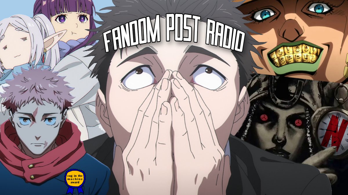 fandompostradio's tweet photo. Episode 168

A phenomenal season has ended, but Steel Ball Run has just started and... may continue one day. There's plenty to talk about between SBR, Frieren, Journal with Witch, and Jujutsu Kaisen, plus some talk about what Crunchyroll has done to otaku ecommerce and more news. https://t.co/hxJHVORbfh