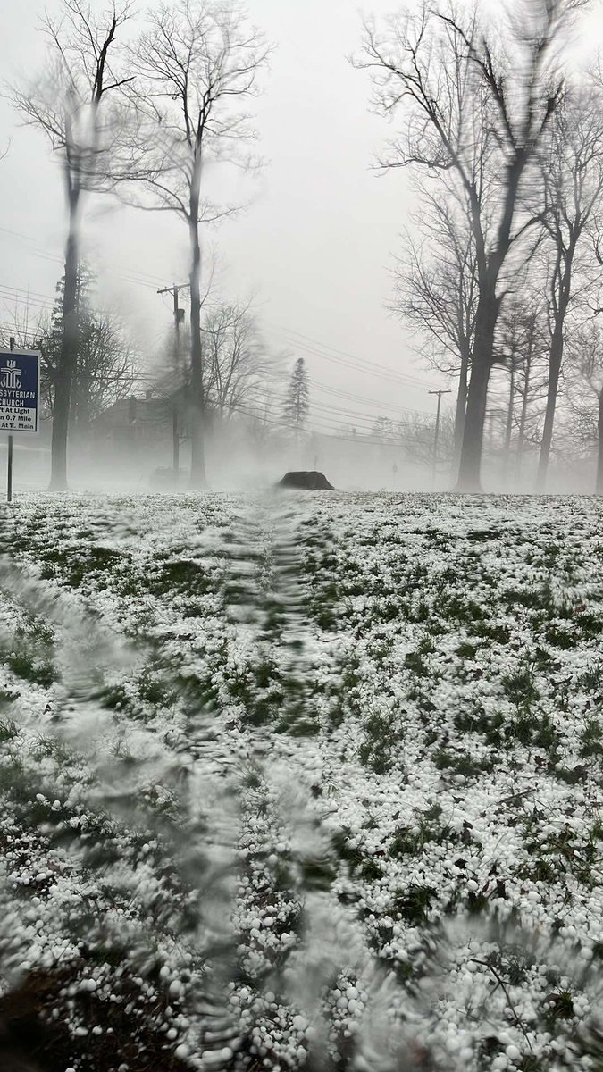 WBEN's tweet photo. Thanks to Lana for sending us these pictures of hail and severe flooding in #Gowanda. Residents are dealing with the aftermath of today’s strong storms. https://t.co/0MnqOZgiCz