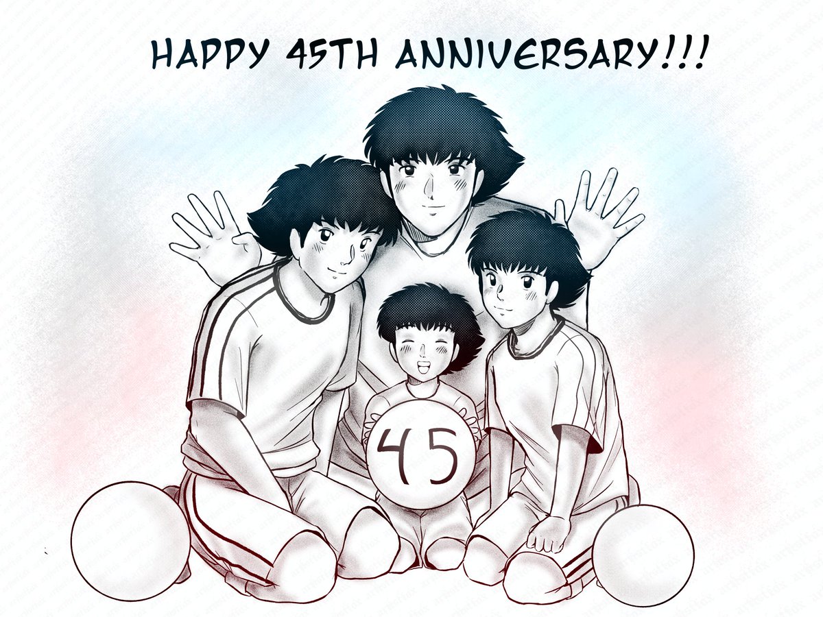 Happy 45th anniversary!!! Captain Tsubasa means so much to me; it 