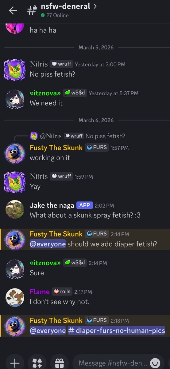 Fusty The Skunk is a Pedophile tweet media