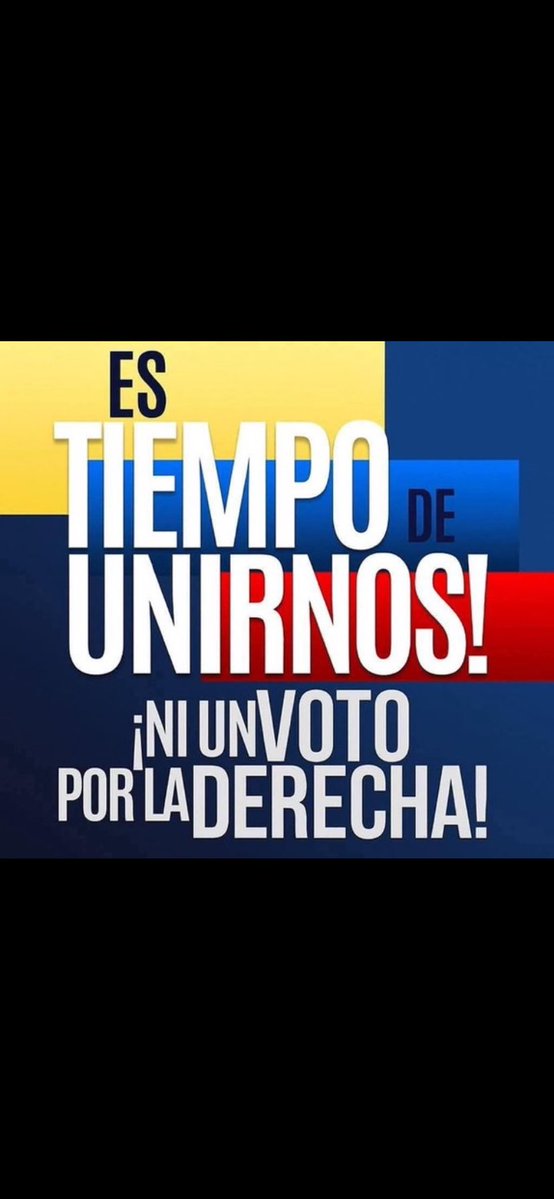 Aunque pocos me conocen, apoyo sin vacilaciones a <a href="/IvanCepedaCast/">Iván Cepeda Castro</a> y a <a href="/aida_quilcue/">Aida Quilcué</a> Colombianos, si lo consideran, pueden seguirme para que formemos la red de apoyo más grande para nuestros candidatos. De vuelta, los sigo. Solo Iván,  Aida y el pueblo, salvamos a Colombia.