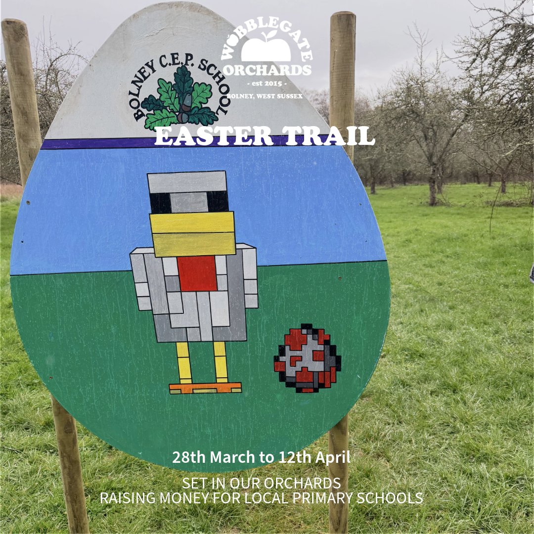 wobblegate's tweet photo. 🐰🌷 **Join Us for Our Exciting Easter Trail!** 🌷🐰 

Hop into spring with fun, family-friendly adventures while making a difference for our local schools! 🌟🥚✨

**👉 Pick up your map at The Cider Tap Trail open 9am - 5pm** 🐣 https://t.co/79mg2cwKsW