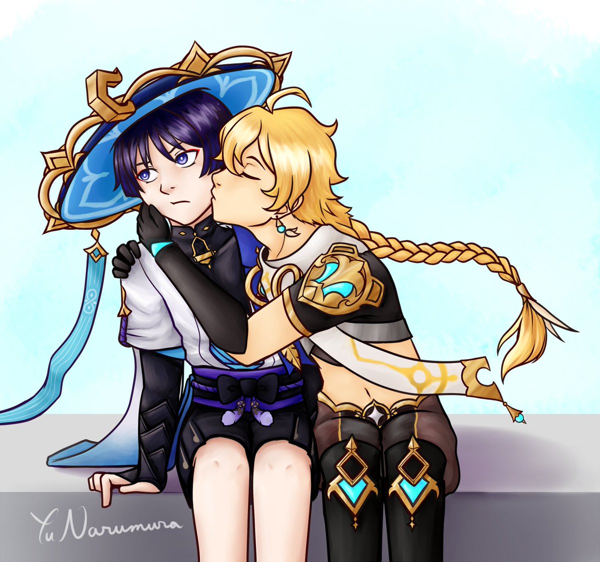 had this lineart done a while ago but never fully ended up coloring it and finally decided to get that done! #scaraether #aescara