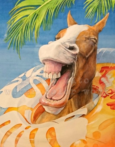 加藤みきこ🐴馬の水彩画家 tweet media