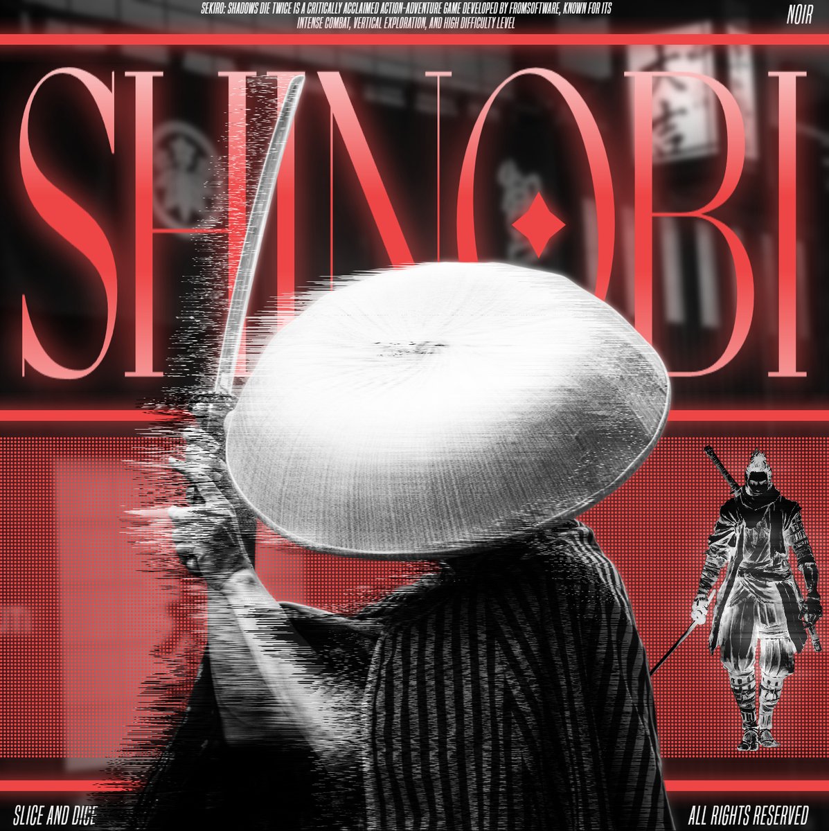 noir_is_fallen's tweet image. Sekiro Die Twice - Shinobi

#sekiro #shinobi #fromsoftware #souls #poster
