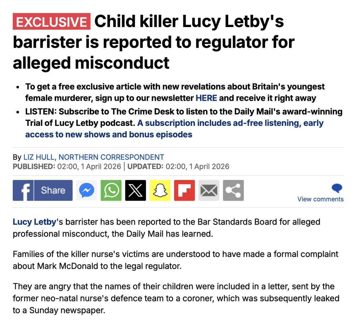 The Trials of Lucy Letby tweet media
