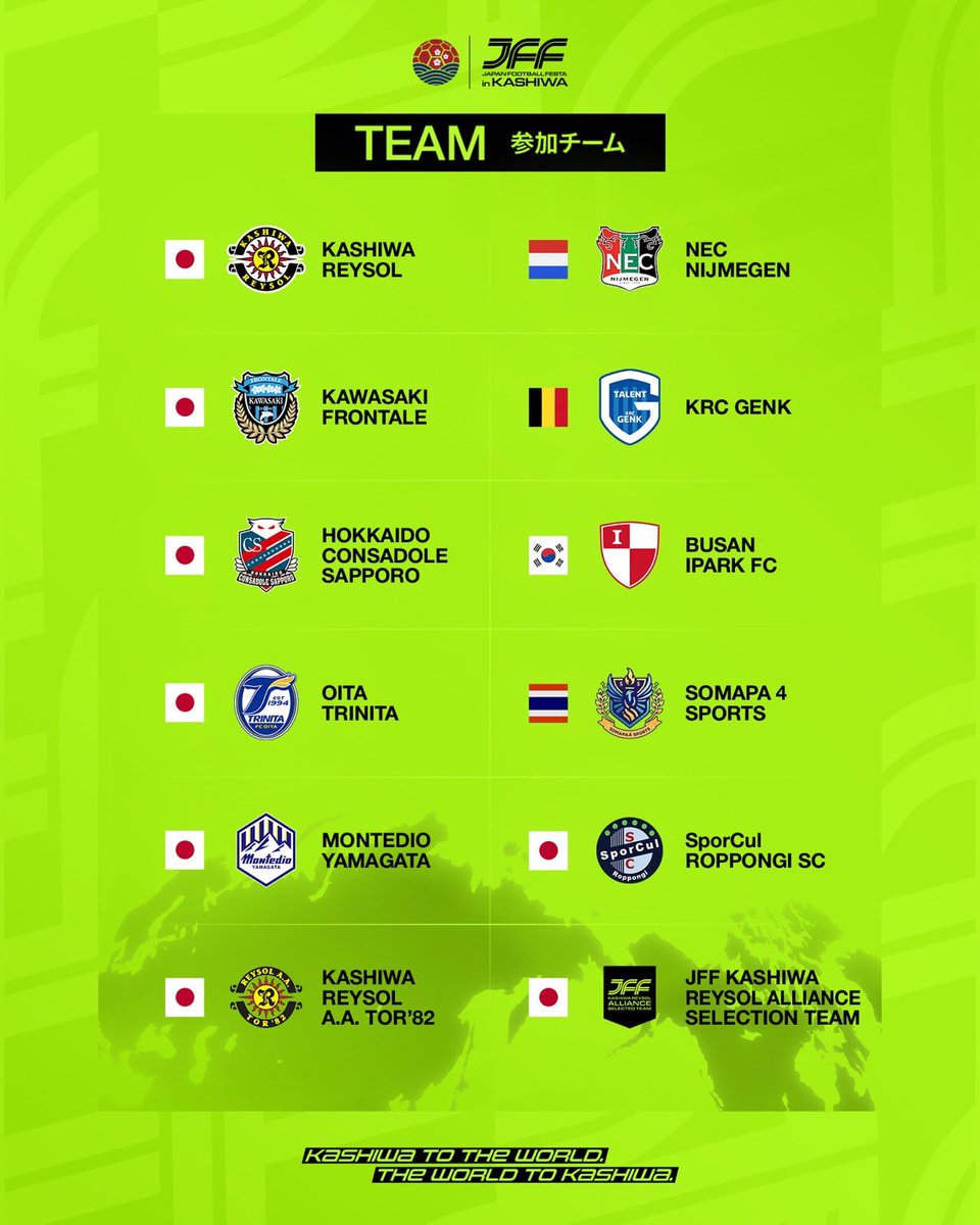 fergus_sports's tweet image. 『JAPAN FOOTBALL FESTA in KASHIWA』

JFF柏とは、
国内外の選手・クラブが集い、
サッカーを通じて「世界と出会う原体験」をつくる
育成年代の国際大会。
いよいよ明日4/2から開幕。

✔︎ 4/2(Thu) - 4/4(Sat)
✔︎ ZWPフィールド柏

#FERGUS #ファーガス
#FocusOn