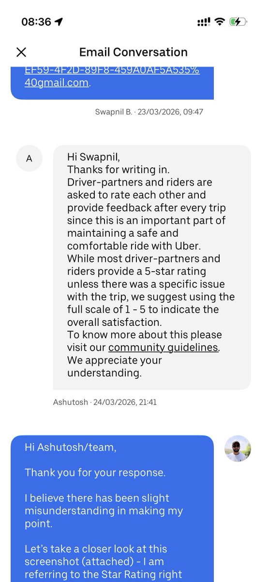 code_sbhatnagar's tweet photo. @UberIN_Support All answers, exactly same for different queries. @jagograhakjago https://t.co/IuqBd54f4B