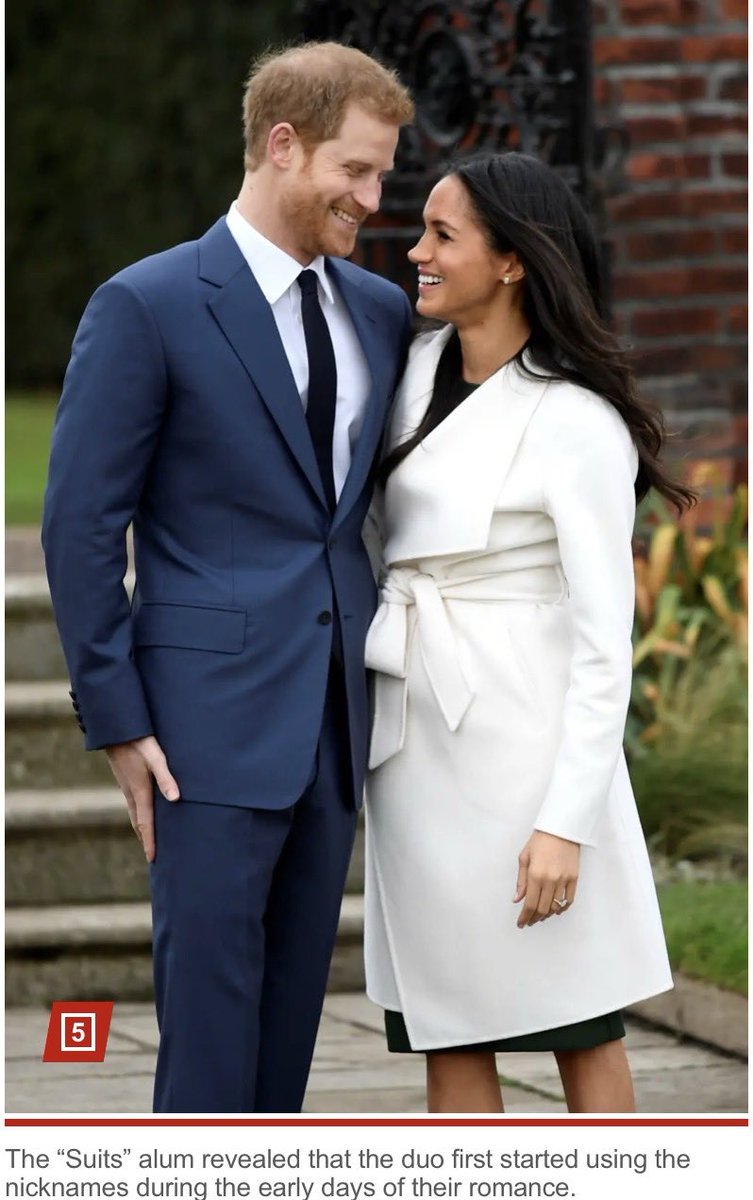 ARamblingRoyal's tweet photo. Naughty Harry using the same nickname with “all” of your special friends 😁
Meghan- “The nickname was thought up by their mutual friend who had originally set them up.” https://t.co/bZdEnIAr56