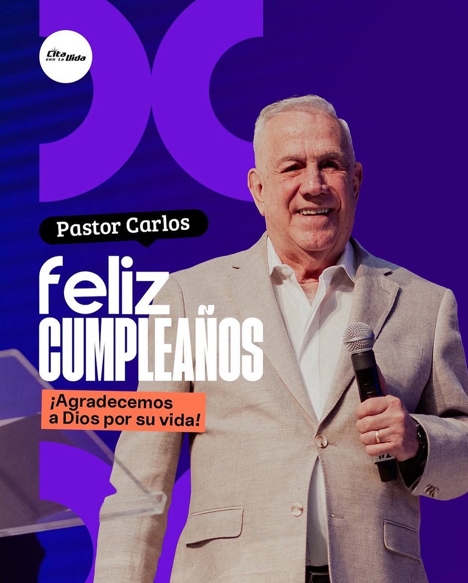 ¡Muy feliz cumpleaños a nuestro pastor <a href="/carlos_belart/">Carlos Belart</a> !👏🏻

Un ejemplo y héroe de la fe. Dios bendiga su vida siempre. 

🙌🏻

31 de marzo