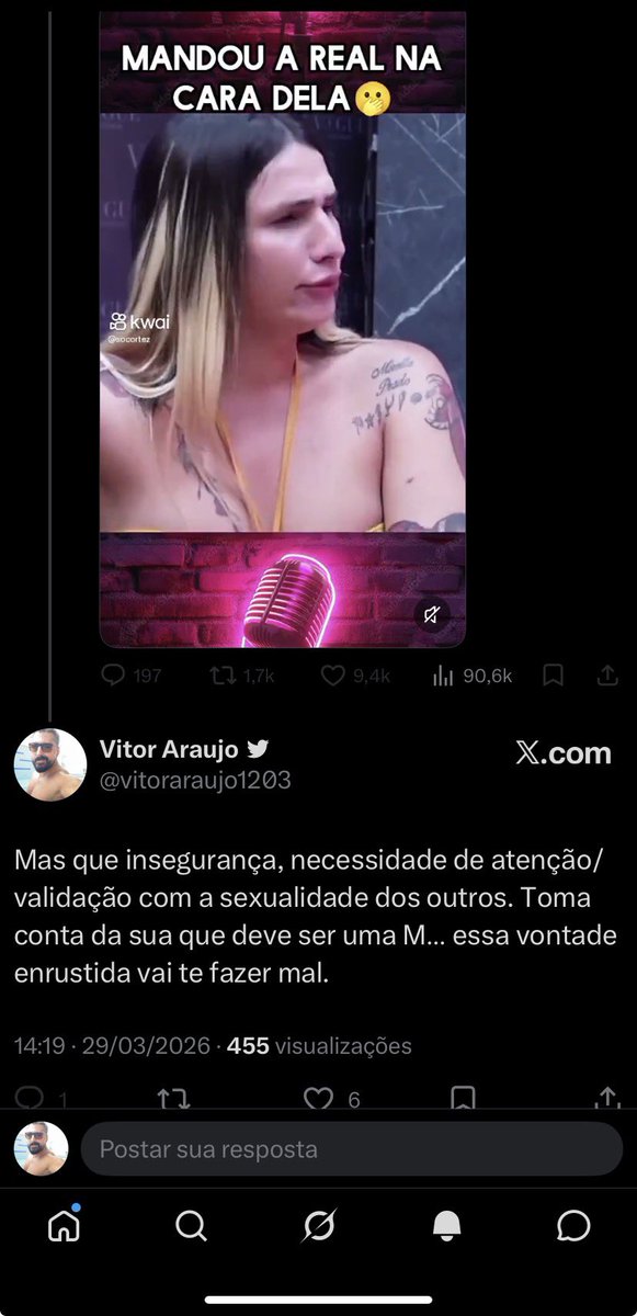 Não aguentou ouvir umas verdades… aí ai