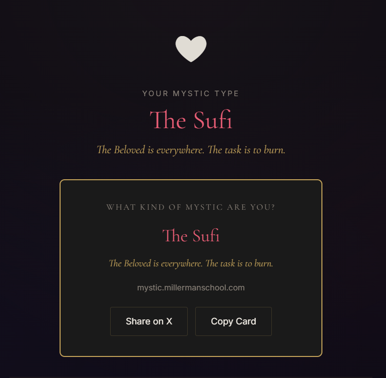 Ermm... Sufis are just Muslim Carmelites soo...