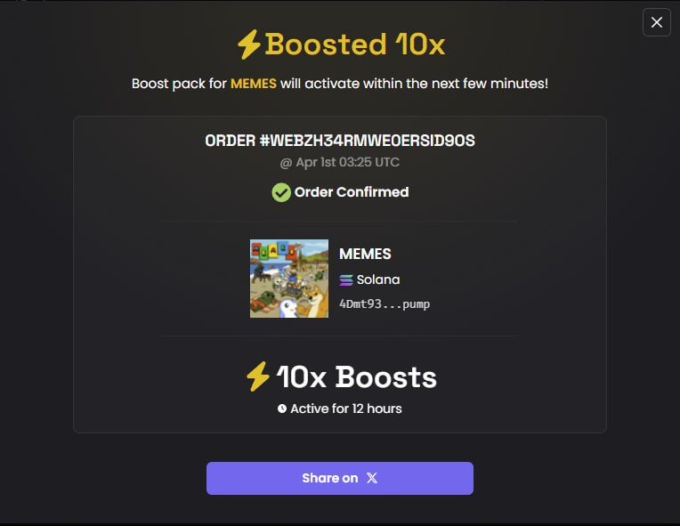 BringBack_Memes's tweet photo. Another 10x Boost has been paid for $MEMES https://t.co/JC2jeY2Hr0
